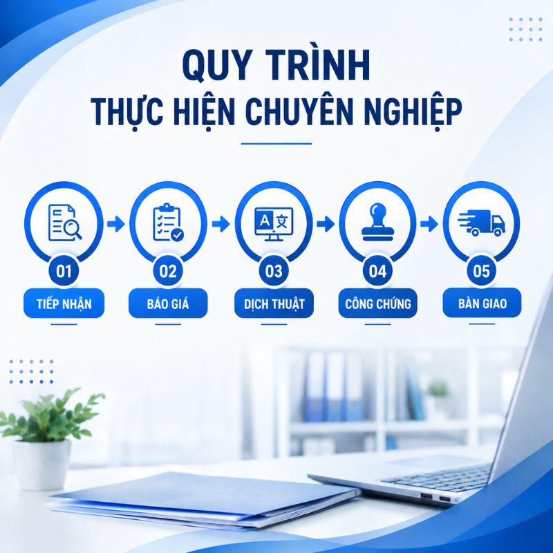 Dịch thuật công chứng Quận 3 – Đảm bảo nội dung rõ ràng, chuẩn xác, đúng yêu cầu.