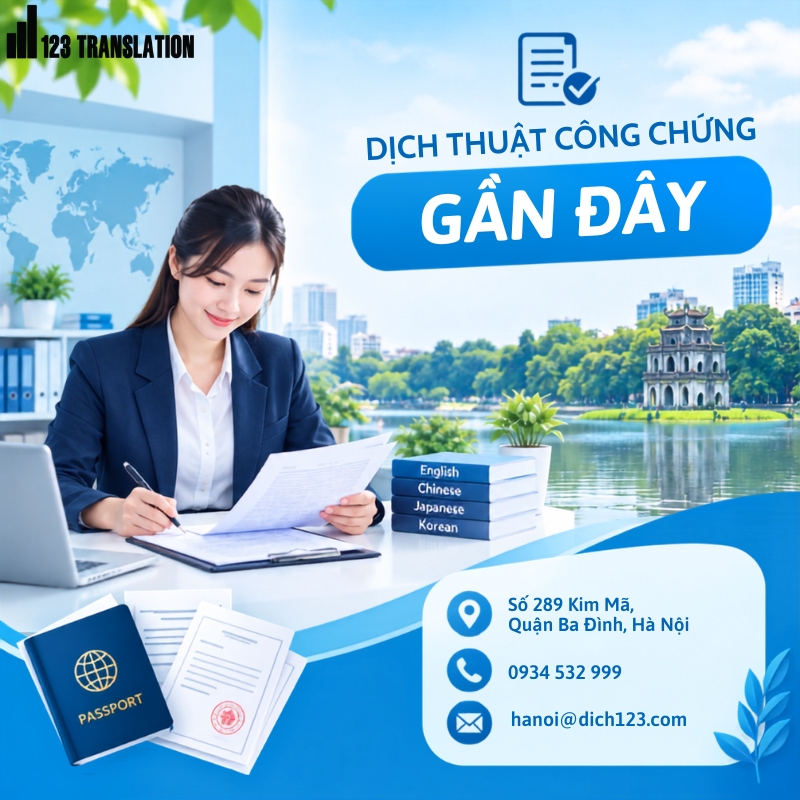 Dịch thuật công chứng gần đây