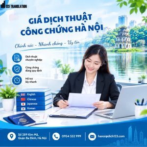 Giá dịch thuật công chứng Hà Nội