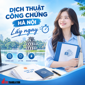 Dịch thuật công chứng Hà Nội lấy ngay uy tín phù hợp với nhiều loại hồ sơ như giấy khai sinh, bằng cấp, bảng điểm, hộ chiếu, giấy đăng ký kết hôn, hồ sơ xin visa, du học và định cư.