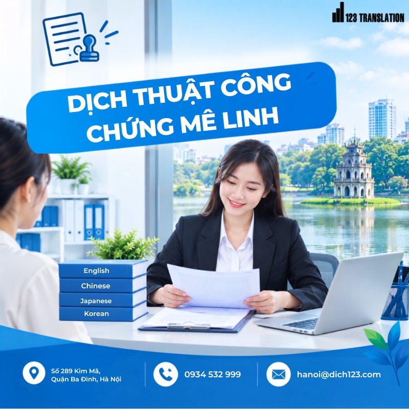 Dịch thuật công chứng Mê Linh