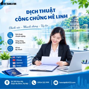 Dịch thuật công chứng Mê Linh