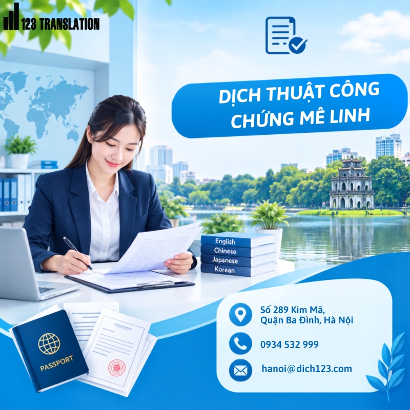 Dịch thuật công chứng Mê Linh